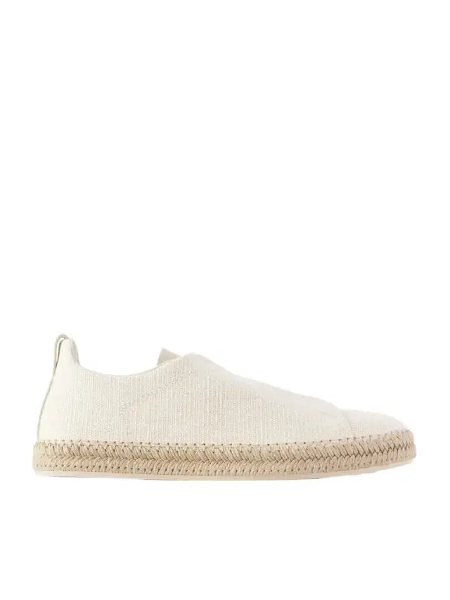 Triple Stitch™ Leather-Trimmed Canvas Slip-On Sneakers - Men