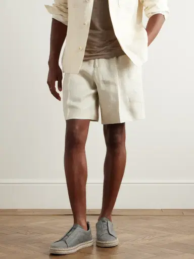 Zegna Triple Stitch™ Leather-Trimmed Canvas Slip-On Sneakers - Men | Thumbnail 2 Zegna Triple Stitch™ Leather-Trimmed Canvas Slip-On Sneakers - Men | Thumbnail 2