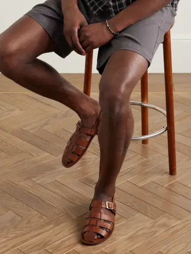 Grenson Quincy Leather Fisherman Sandals - Men | Thumbnail 2