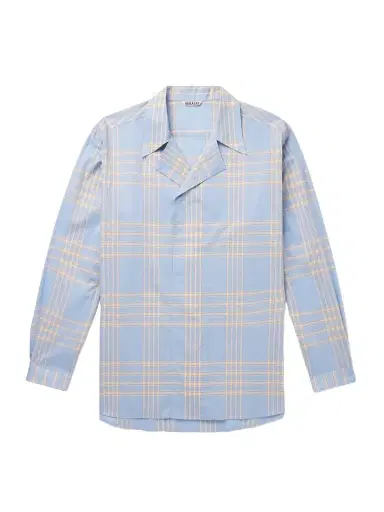 Auralee Camp-Collar Checked Cotton Shirt - Men | Thumbnail 1