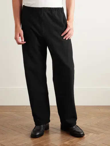 Auralee Straight-Leg Cotton-Jersey Trousers - Men | Thumbnail 3 Auralee Straight-Leg Cotton-Jersey Trousers - Men | Thumbnail 3