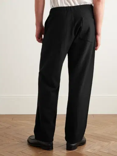 Auralee Straight-Leg Cotton-Jersey Trousers - Men | Thumbnail 4 Auralee Straight-Leg Cotton-Jersey Trousers - Men | Thumbnail 4