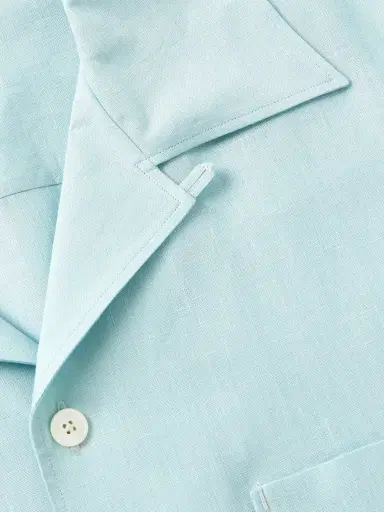 Zegna Convertible-Collar Oasi Linen Shirt - Men | Thumbnail 4