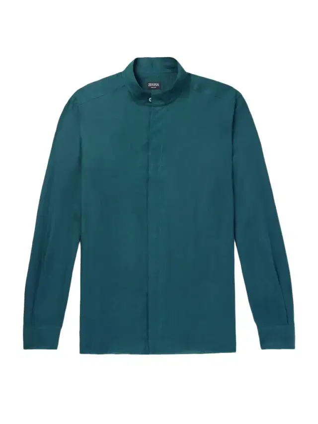 Zegna Grandad-Collar Oasi Linen Shirt - Men