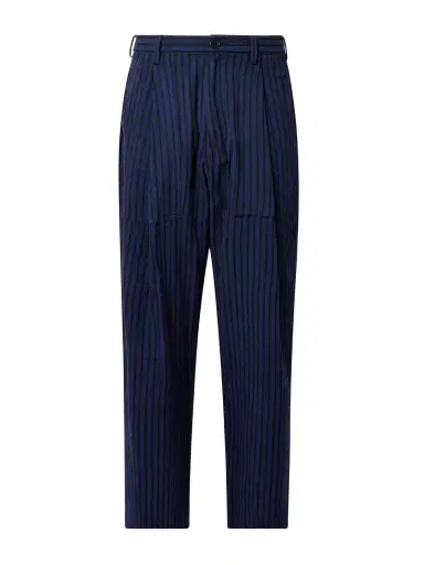 Kardo Yuki Wide-Leg Pleated Striped Cotton Suit Trousers - Men | Thumbnail 1 Kardo Yuki Wide-Leg Pleated Striped Cotton Suit Trousers - Men | Thumbnail 1