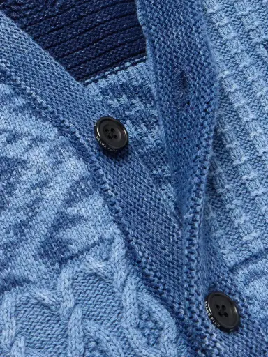 Beams Plus Patchwork Indigo-Dyed Cotton Sweater Vest - Men | Thumbnail 5 Beams Plus Patchwork Indigo-Dyed Cotton Sweater Vest - Men | Thumbnail 5
