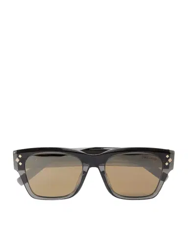 DIOR Eyewear CD Diamond S2I Havana Geometric Acetate and Silver-Tone Sunglasses - Men | Thumbnail 1 DIOR Eyewear CD Diamond S2I Havana Geometric Acetate and Silver-Tone Sunglasses - Men | Thumbnail 1