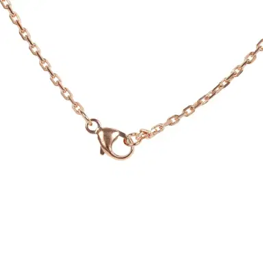HERMÈS Hermes Mini Pop H Pendant Necklace Black Enamel Lacquered Rose Gold Hardware | Thumbnail 6