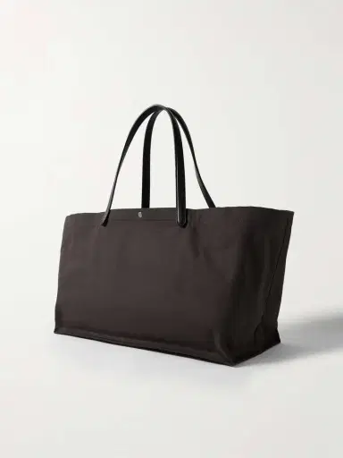 The Row Idaho Xl Leather-trimmed Cotton-canvas Tote | Thumbnail 3 The Row Idaho Xl Leather-trimmed Cotton-canvas Tote | Thumbnail 3