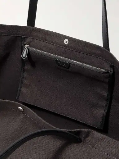 The Row Idaho Xl Leather-trimmed Cotton-canvas Tote | Thumbnail 5 The Row Idaho Xl Leather-trimmed Cotton-canvas Tote | Thumbnail 5