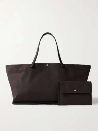 The Row Idaho Xl Leather-trimmed Cotton-canvas Tote | Thumbnail 6 The Row Idaho Xl Leather-trimmed Cotton-canvas Tote | Thumbnail 6