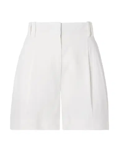 Another Tomorrow Pleated Linen Shorts | Thumbnail 1 Another Tomorrow Pleated Linen Shorts | Thumbnail 1