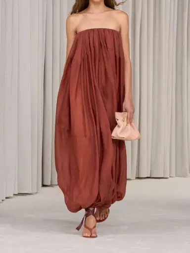 Ferragamo Strapless Jersey Gown | Thumbnail 4