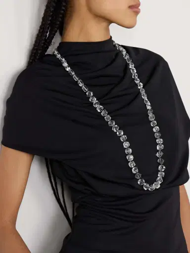 Sophie Buhai Ice Silver Quartz Necklace | Thumbnail 5 Sophie Buhai Ice Silver Quartz Necklace | Thumbnail 5