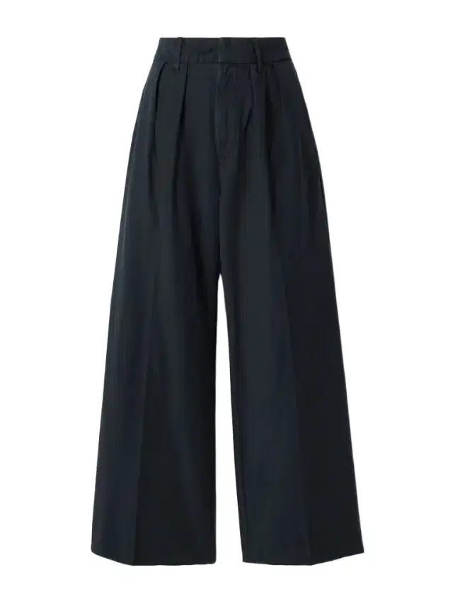 Petra Pleated Cotton Wide-leg Pants