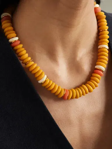 Lizzie Fortunato Laguna Gold-tone Beaded Necklace | Thumbnail 2