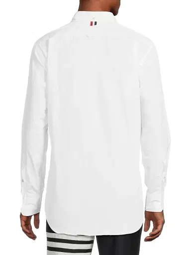 Thom Browne Men's RWB Stripe Classic-Fit Shirt - White - Size XL | Thumbnail 5 Thom Browne Men's RWB Stripe Classic-Fit Shirt - White - Size XL | Thumbnail 5