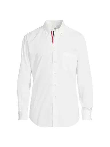 Thom Browne Men's RWB Stripe Classic-Fit Shirt - White - Size XL | Thumbnail 1 Thom Browne Men's RWB Stripe Classic-Fit Shirt - White - Size XL | Thumbnail 1