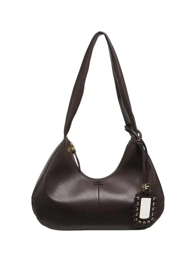 Ganni Women's Bou  Hobo Bag - Chocolate Fondant