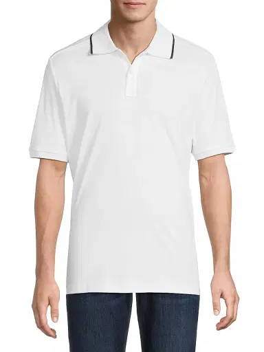 Eton Men's Tipped Collar Jersey Polo Shirt - White - Size XXL | Thumbnail 3