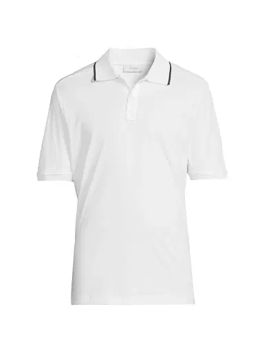 Eton Men's Tipped Collar Jersey Polo Shirt - White - Size XXL | Thumbnail 1