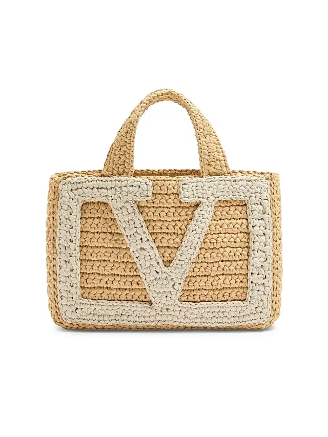 Women's Viva Superstar  Shopping Bag in Raffia - Natural Butter