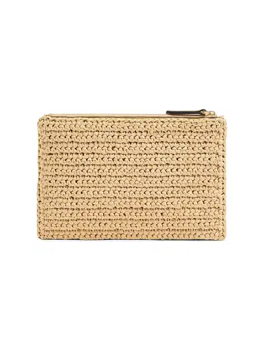 Valentino Garavani Women's Viva Superstar Synthetic Raffia Pouch | Thumbnail 3