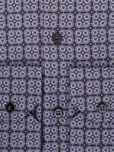 Stefano Ricci Men's Silk Salerno Shirt - Grey - Size 17.5 | Thumbnail 3