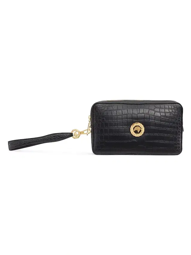 Stefano Ricci Men's Toiletory Bag - Black
