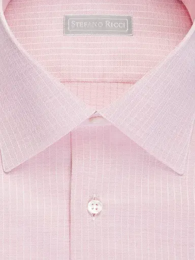 Stefano Ricci Men's Cotton Roma Shirt - Pink | Thumbnail 2