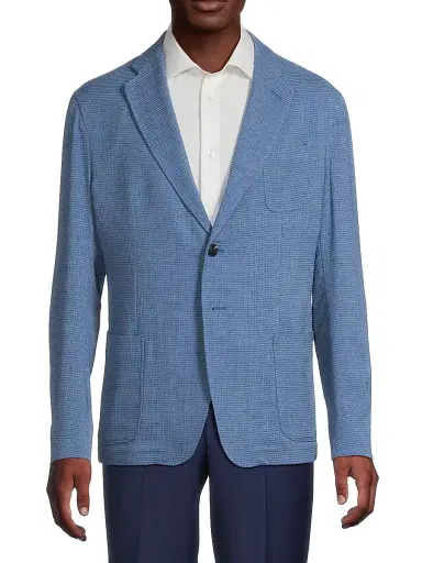 Emporio Armani Men's Textured Sport Coat | Thumbnail 3 Emporio Armani Men's Textured Sport Coat | Thumbnail 3
