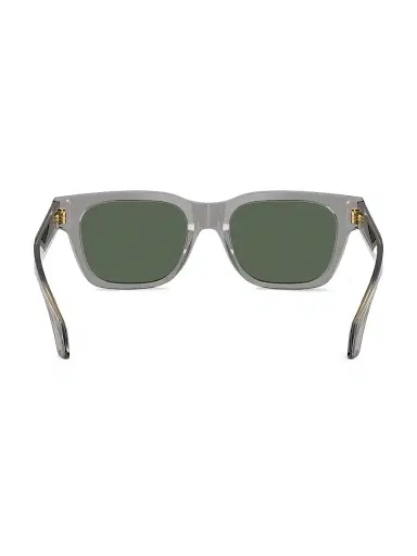Versace Men's 52MM Square Sunglasses - Transparent Grey Olive | Thumbnail 4