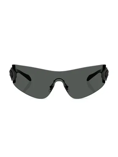 Versace Men's Shield Sunglasses - Black | Thumbnail 2 Versace Men's Shield Sunglasses - Black | Thumbnail 2