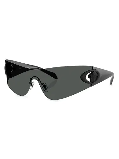 Versace Men's Shield Sunglasses - Black | Thumbnail 1 Versace Men's Shield Sunglasses - Black | Thumbnail 1