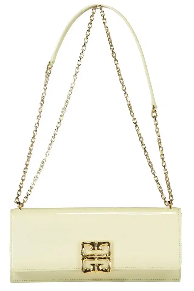 Givenchy 4G Liquid Clutch Bag - Cream