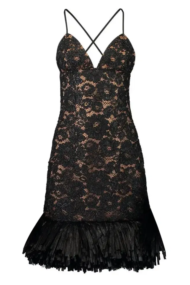 Michael Kors Collection Embroidered Cocktail Shaker Dress