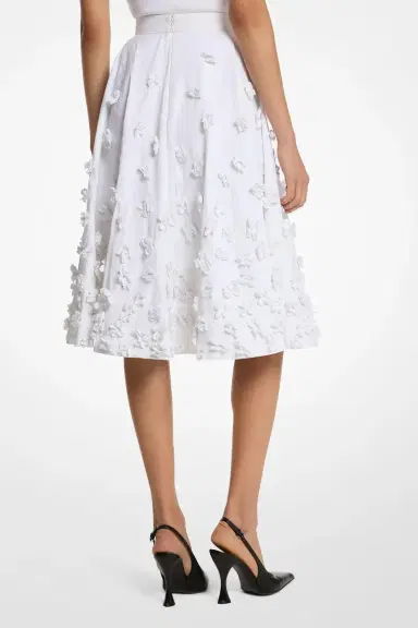 Michael Kors Collection Embroidered Floral Circle Skirt | Thumbnail 4 Michael Kors Collection Embroidered Floral Circle Skirt | Thumbnail 4
