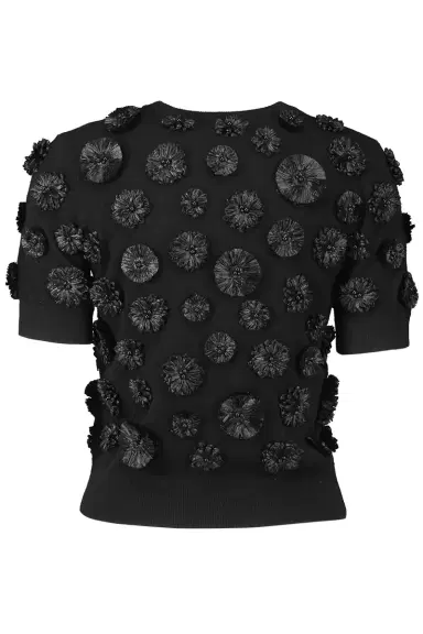 Michael Kors Collection Embroidered Floral Shell Top | Thumbnail 4