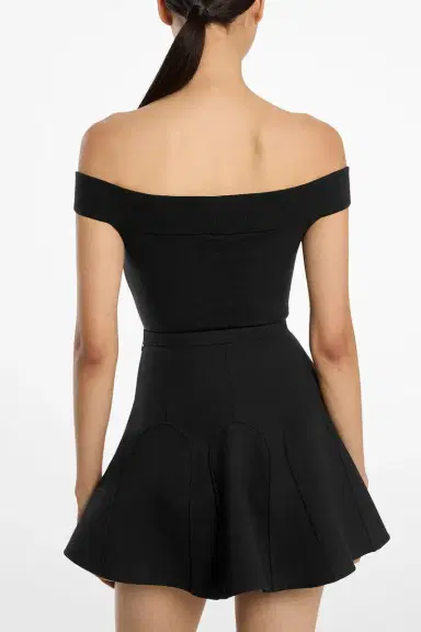 Michael Kors Collection Off Shoulder Bodysuit | Thumbnail 3