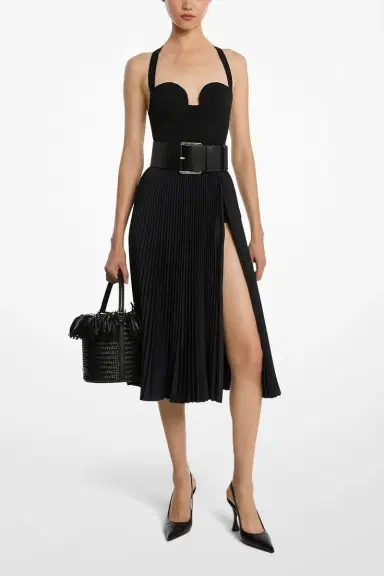 Michael Kors Collection Pleated Slit Skirt | Thumbnail 2
