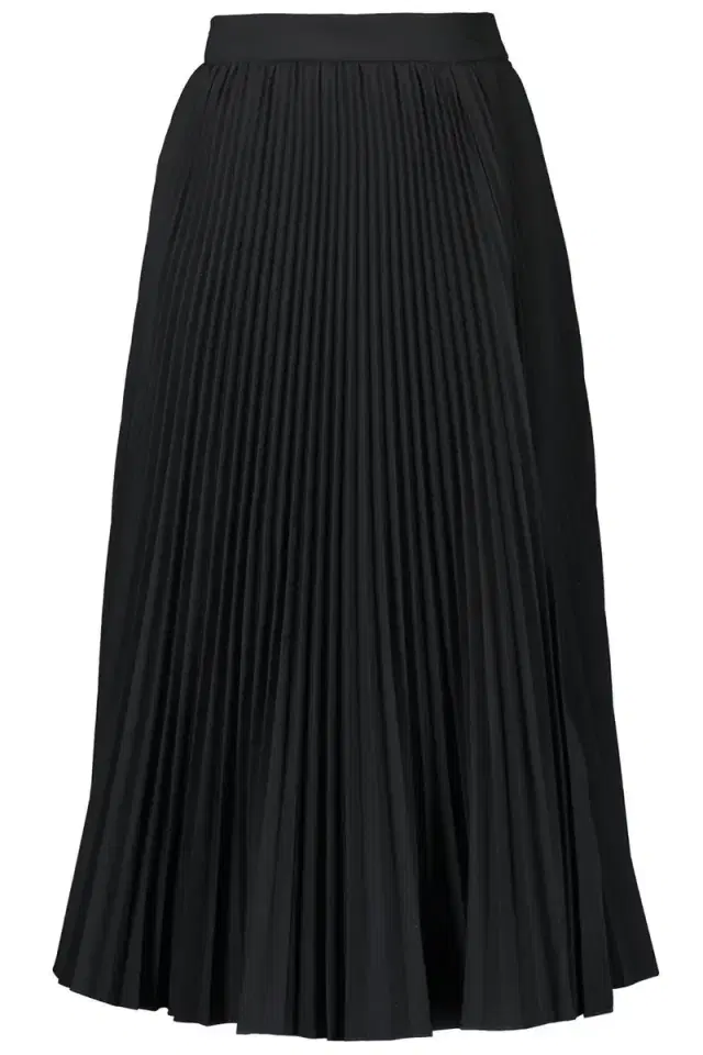 Pleated Slit Skirt