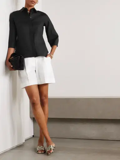 Another Tomorrow Linen Shirt | Thumbnail 2 Another Tomorrow Linen Shirt | Thumbnail 2