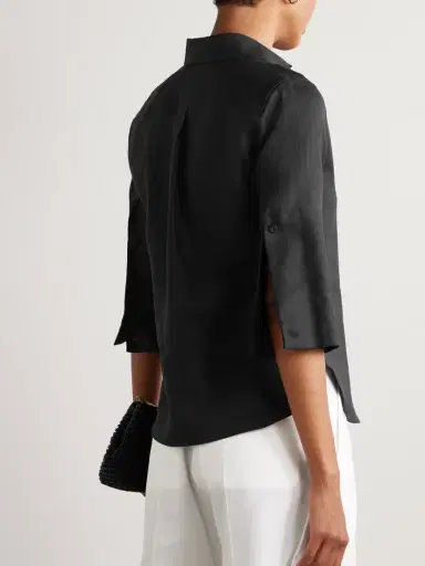 Another Tomorrow Linen Shirt | Thumbnail 3 Another Tomorrow Linen Shirt | Thumbnail 3