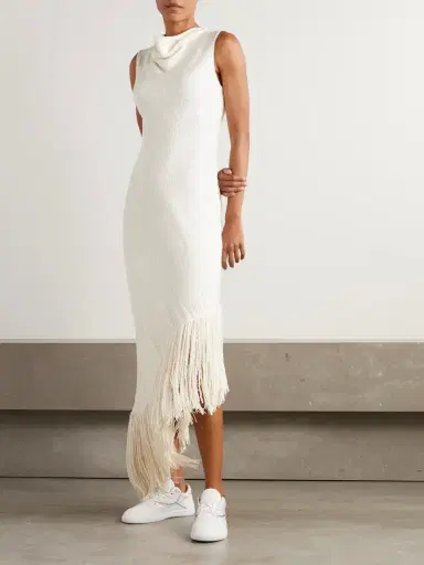 Gabriela Hearst Awar Fringed Silk-bouclé Maxi Dress | Thumbnail 2 Gabriela Hearst Awar Fringed Silk-bouclé Maxi Dress | Thumbnail 2