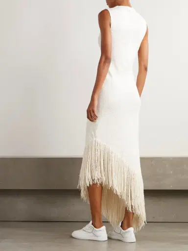 Gabriela Hearst Awar Fringed Silk-bouclé Maxi Dress | Thumbnail 3 Gabriela Hearst Awar Fringed Silk-bouclé Maxi Dress | Thumbnail 3