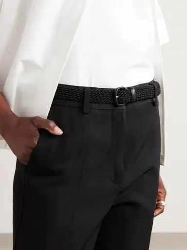 Charvet Woven Leather-trimmed Cord Belt | Thumbnail 2 Charvet Woven Leather-trimmed Cord Belt | Thumbnail 2