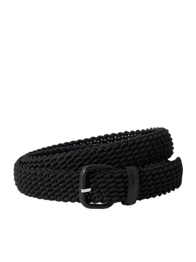 Charvet Woven Leather-trimmed Cord Belt | Thumbnail 1 Charvet Woven Leather-trimmed Cord Belt | Thumbnail 1
