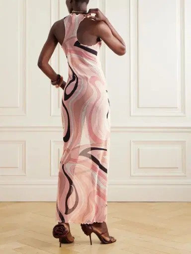 PUCCI Printed Mesh Maxi Dress | Thumbnail 3 PUCCI Printed Mesh Maxi Dress | Thumbnail 3