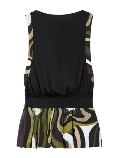 PUCCI Open-back Gathered Printed Stretch-satin Jersey Mini Dress | Thumbnail 1