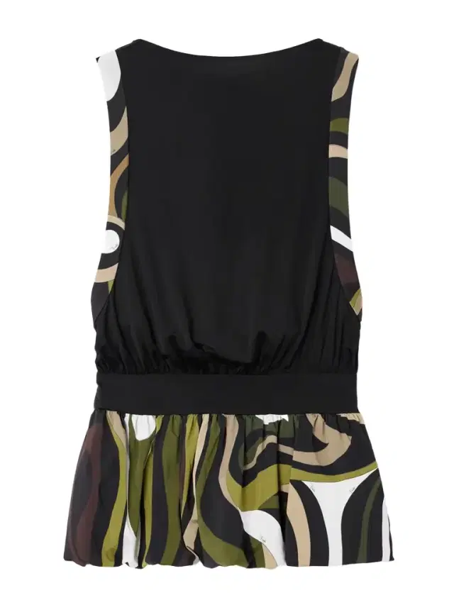 Open-back Gathered Printed Stretch-satin Jersey Mini Dress